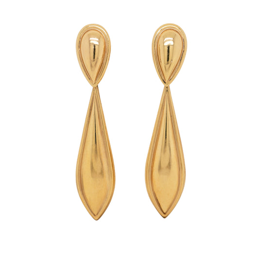 Long Gold Drop Earrings
