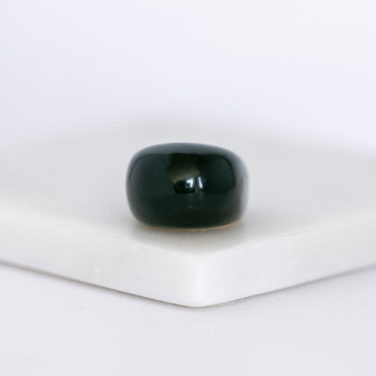 Brutalist Onyx Cocktail Ring