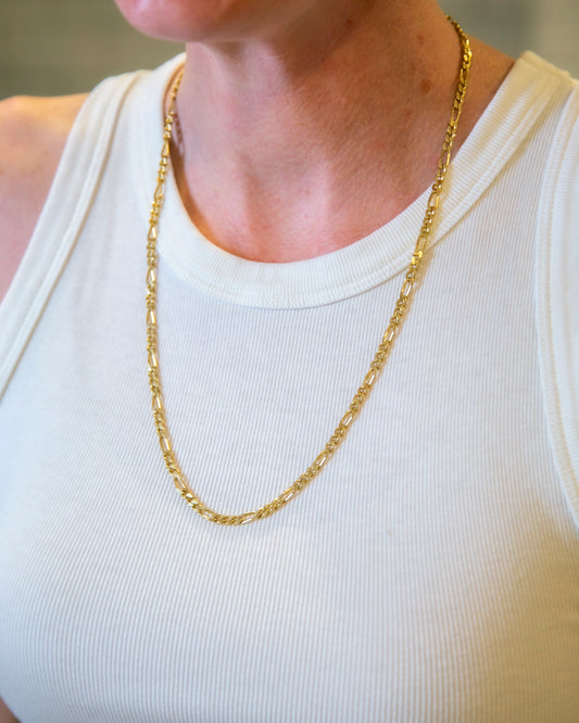 Vintage 23" Figaro Chain