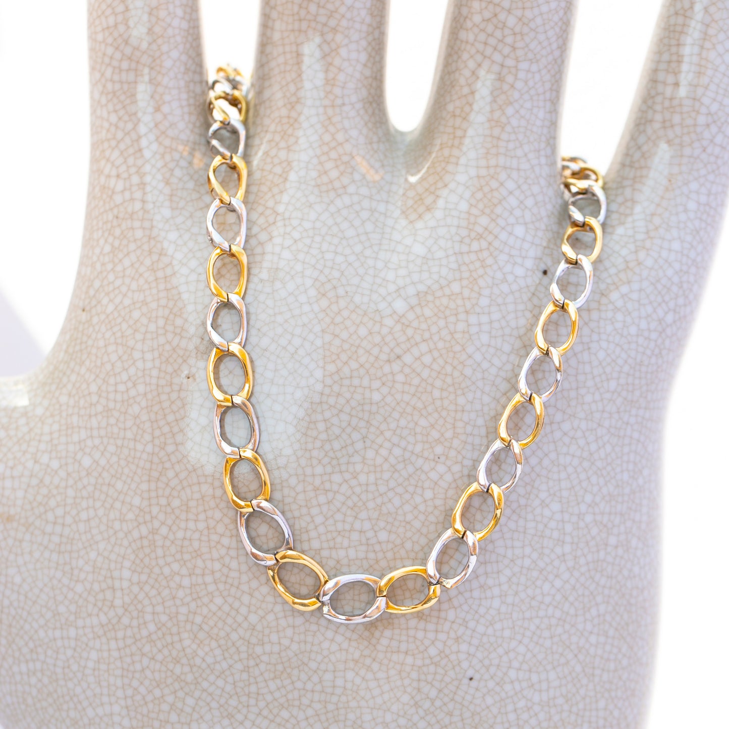 Two-Tone Cuban Link Necklace