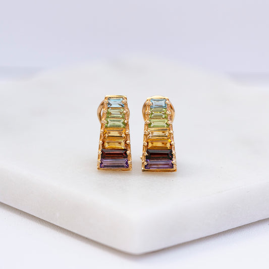 Colorful Gemstone Xylophone Earrings