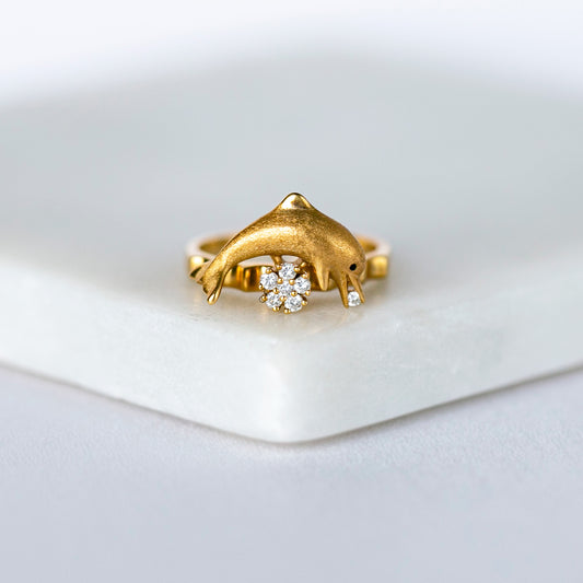 Vintage Teufel Dolphin Spinner Ring