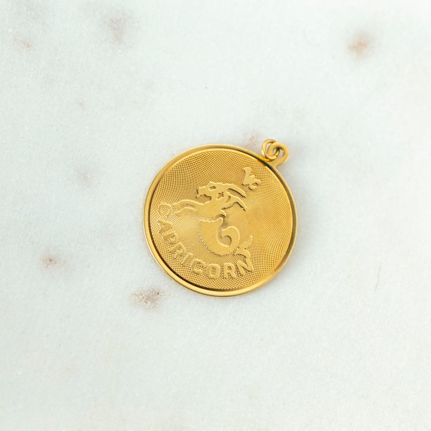 Retro Capricorn Medallion