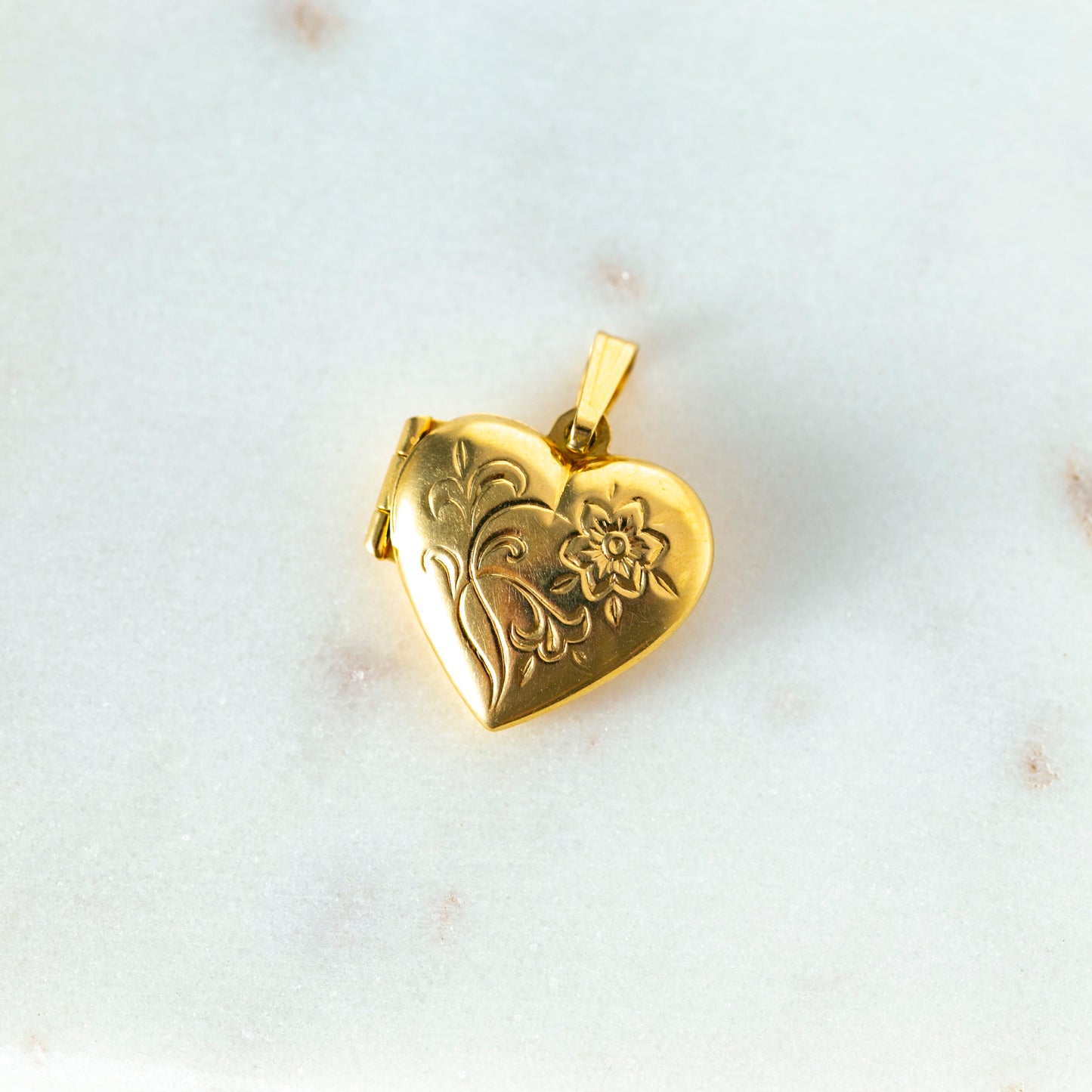 Forget-Me-Not Heart Locket