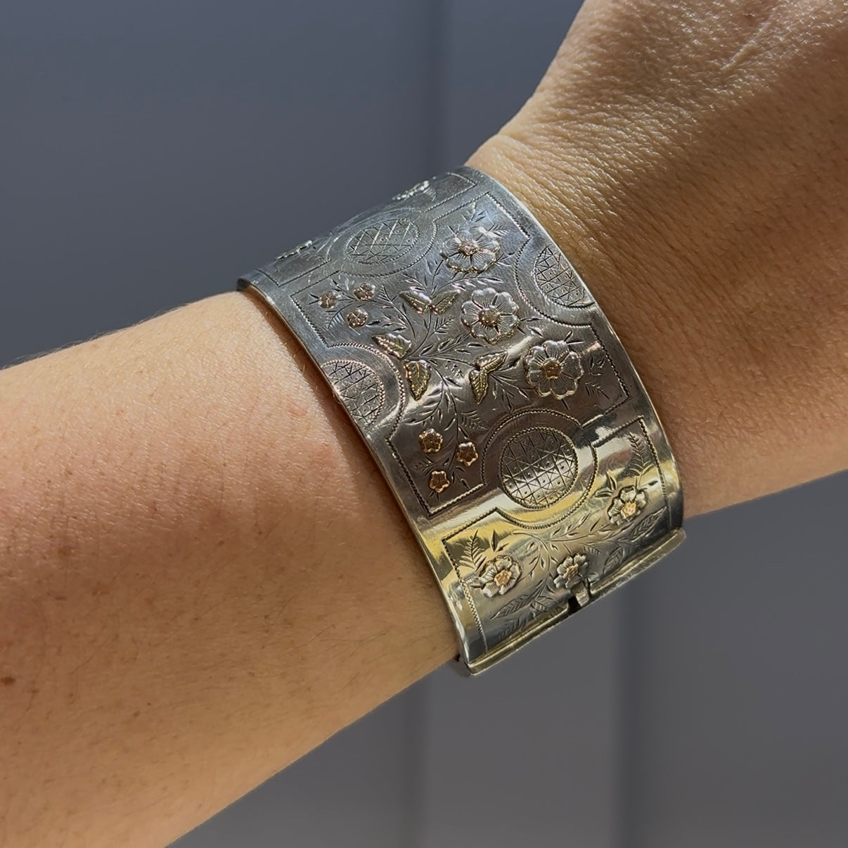 Victorian Silver Cuff