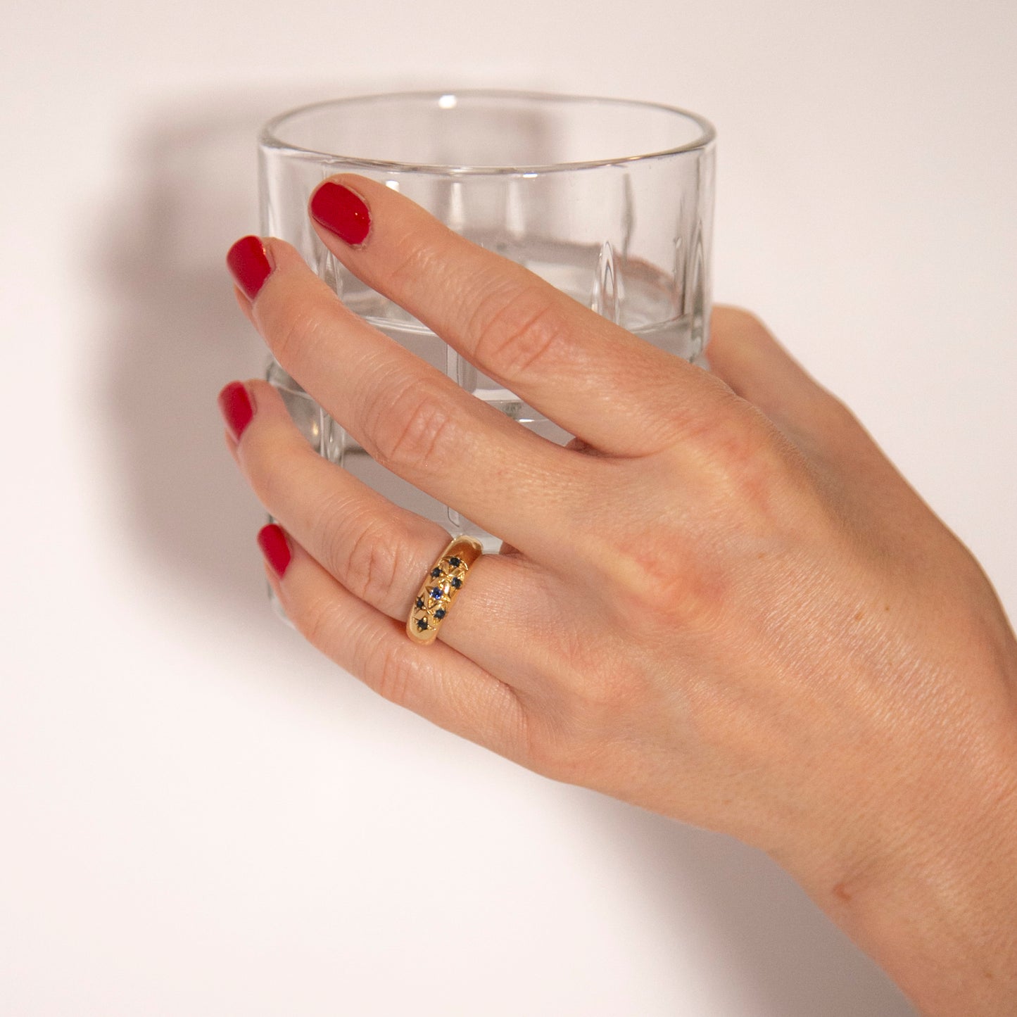 Vintage Chaumet Gold & Sapphire Star Ring