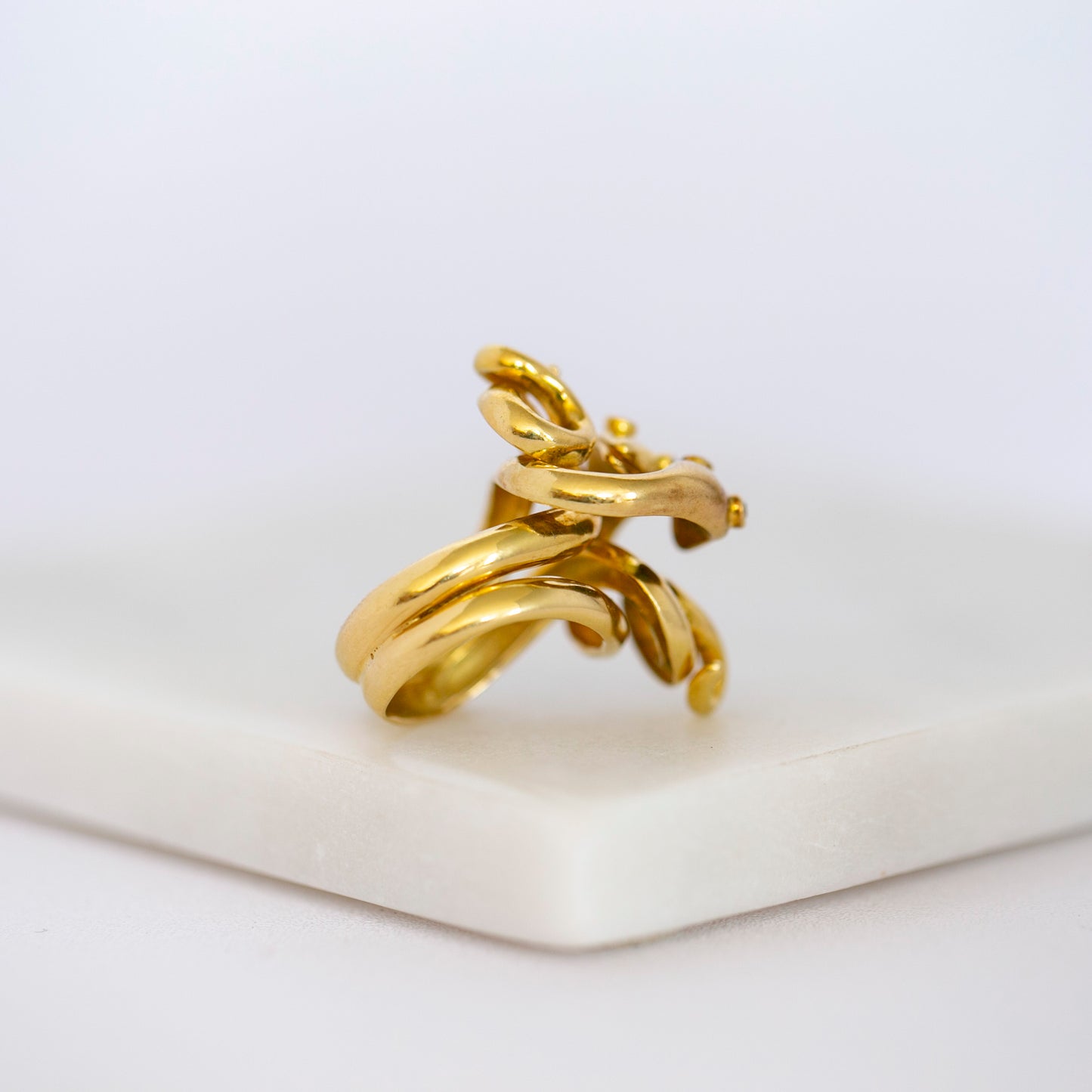 Ruby-Eyed Double Serpent Ring