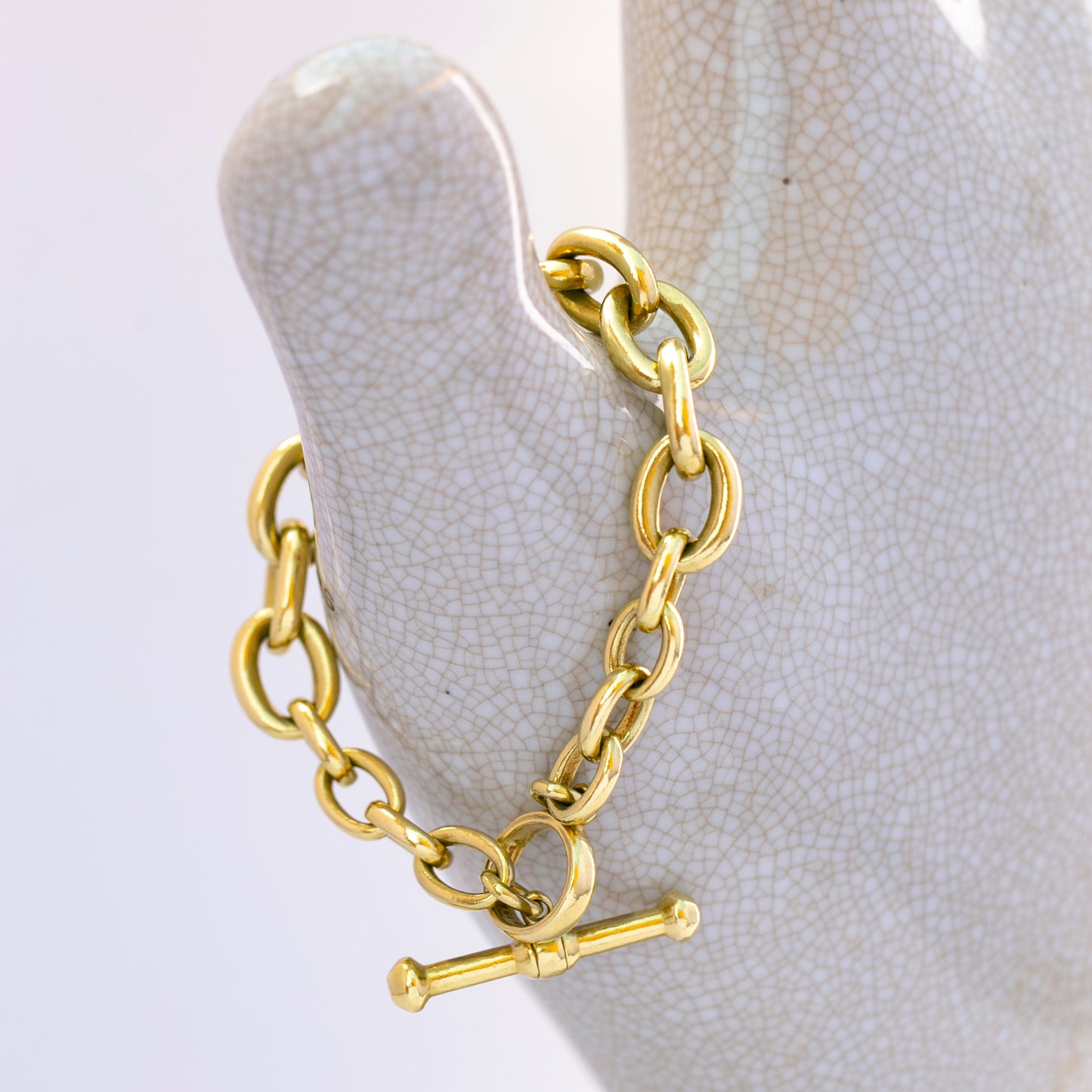 Heavy Gold Kieselstein-Cord Bracelet
