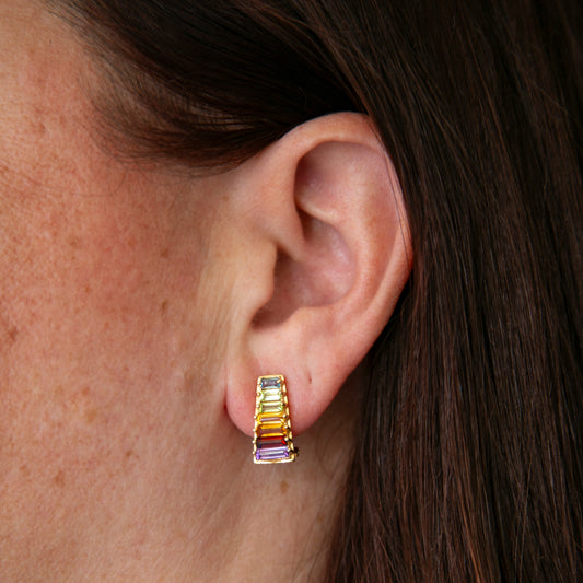 Colorful Gemstone Xylophone Earrings