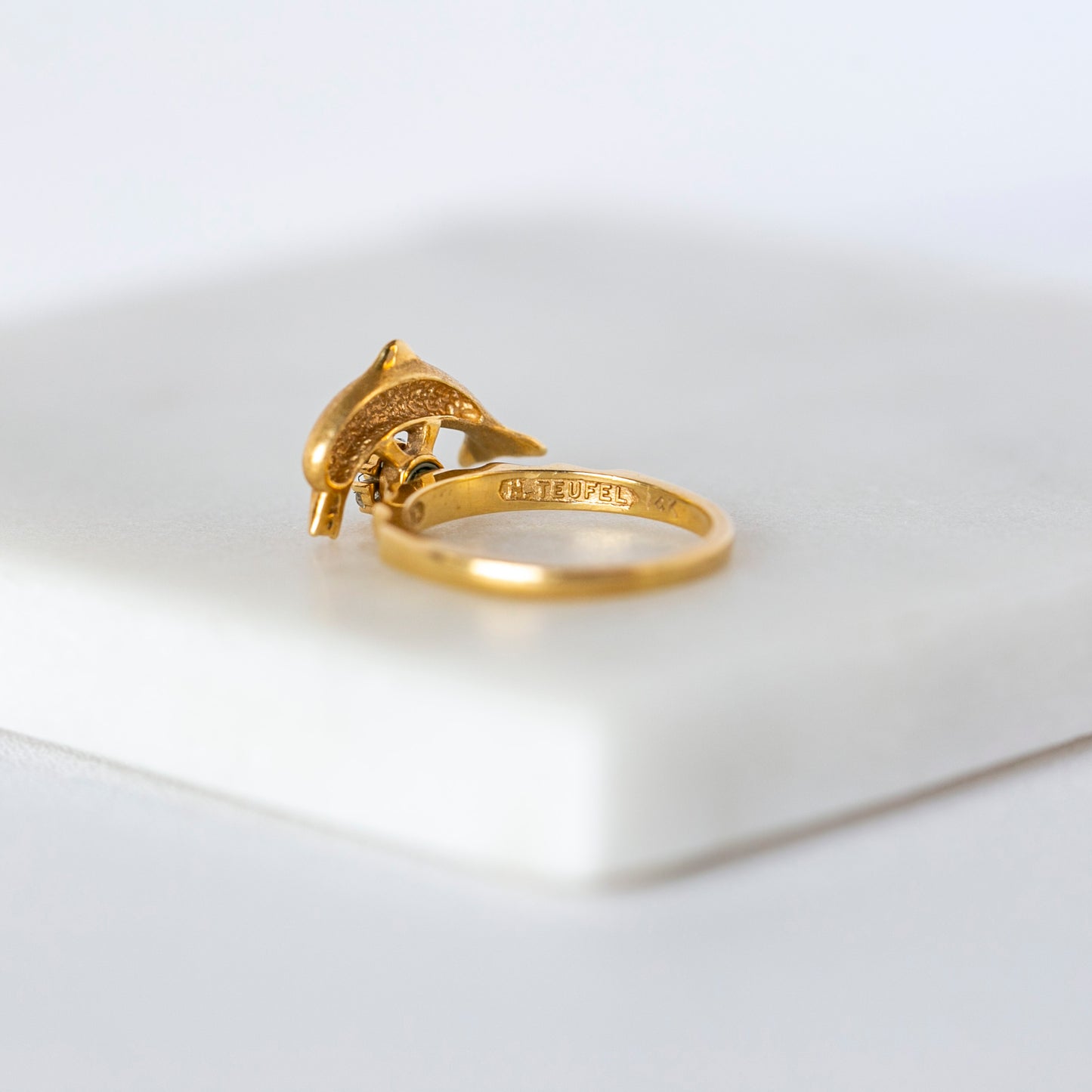 Vintage Teufel Dolphin Spinner Ring