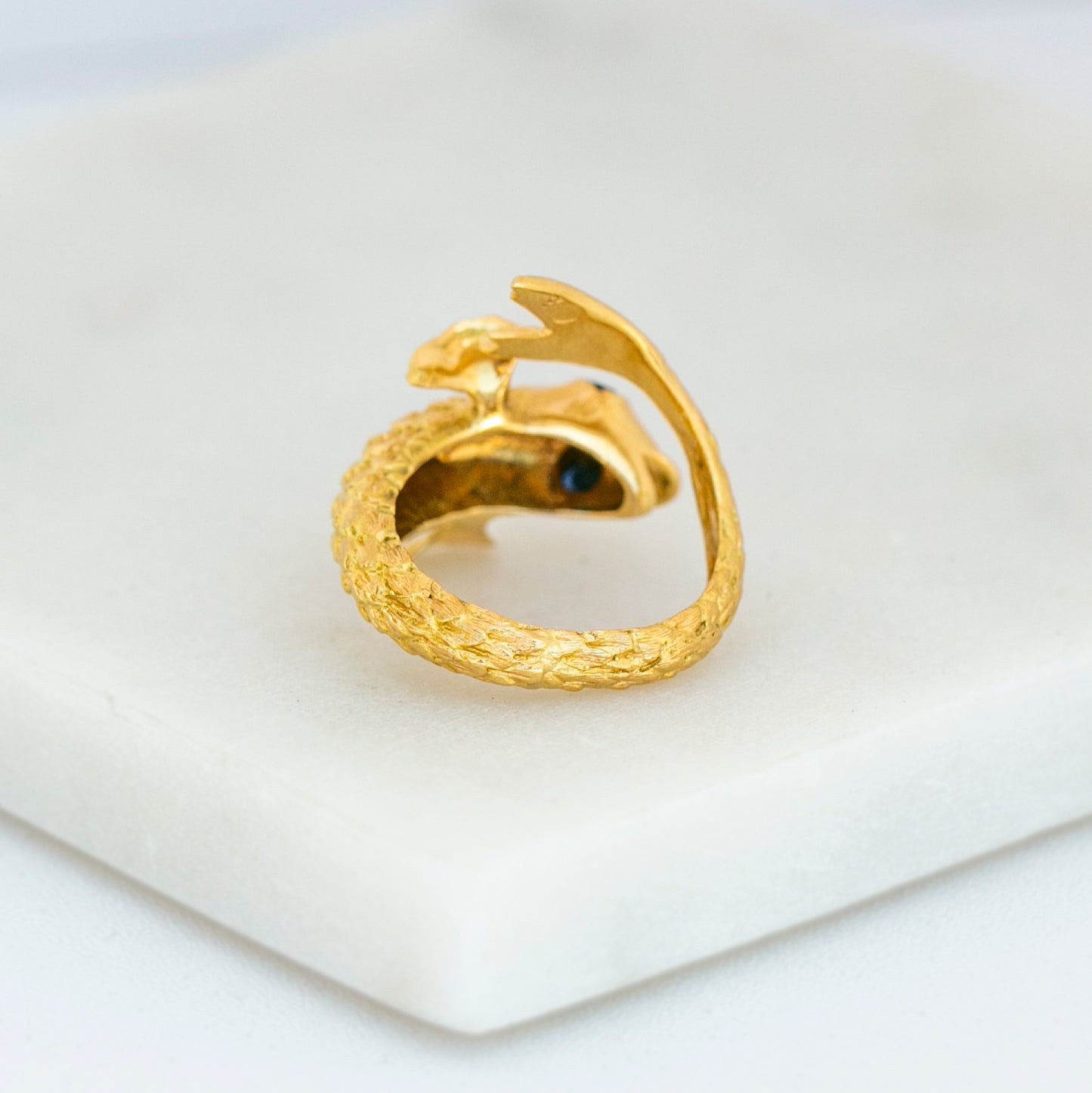 Mid-Century Sapphire & Diamond Koi Fish Ring