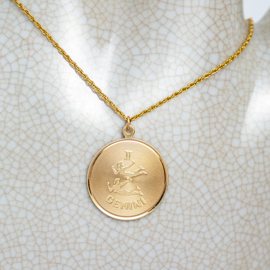 Retro Gemini Medallion