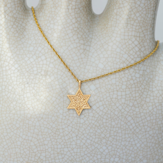 Solid Star of David Charm