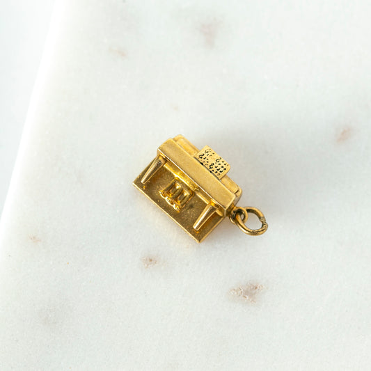 Vintage Enamel Upright Piano Charm