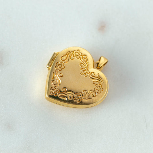 Large Puff Heart Locket