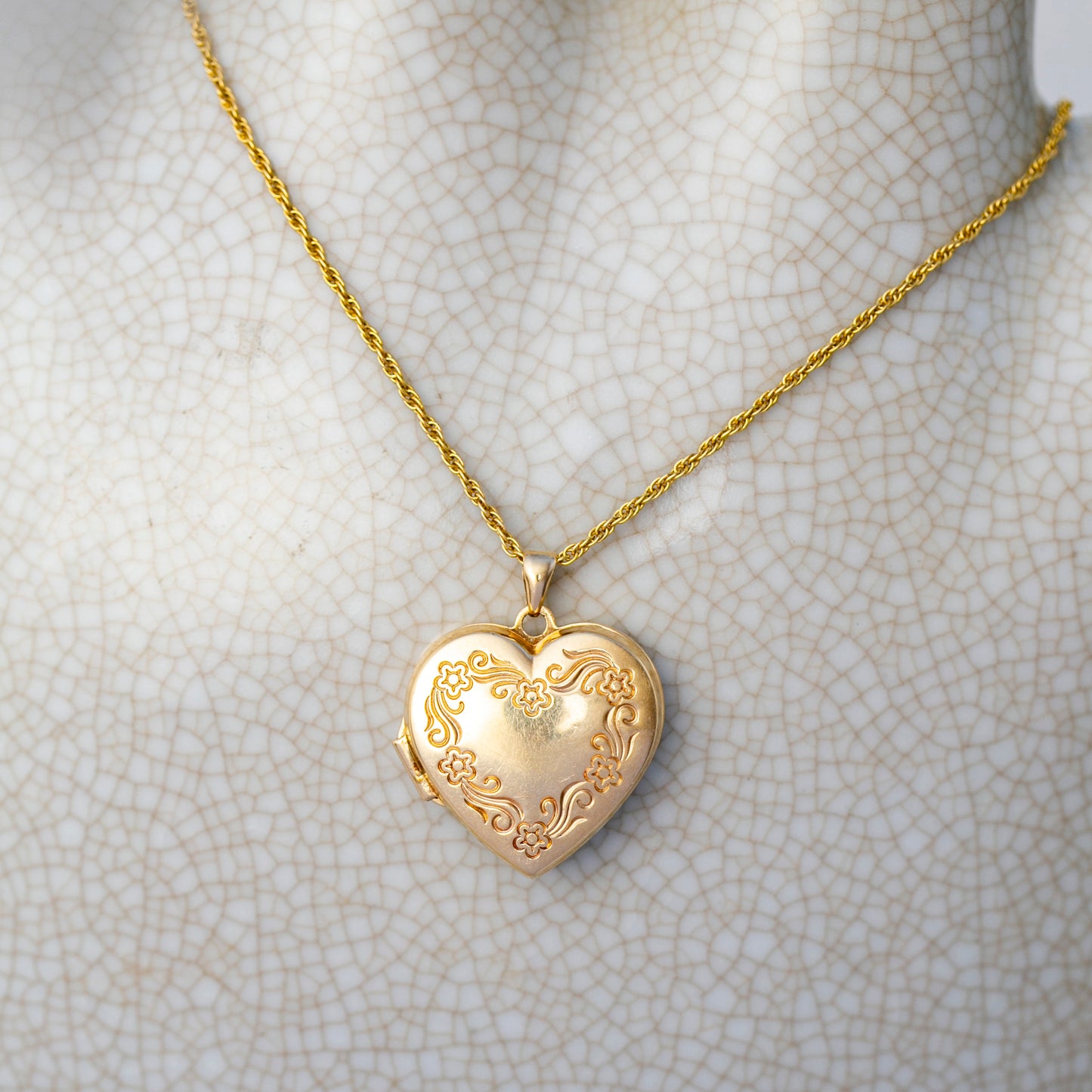 Large Puff Heart Locket