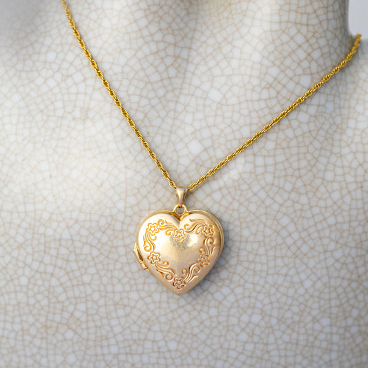 Large Puff Heart Locket