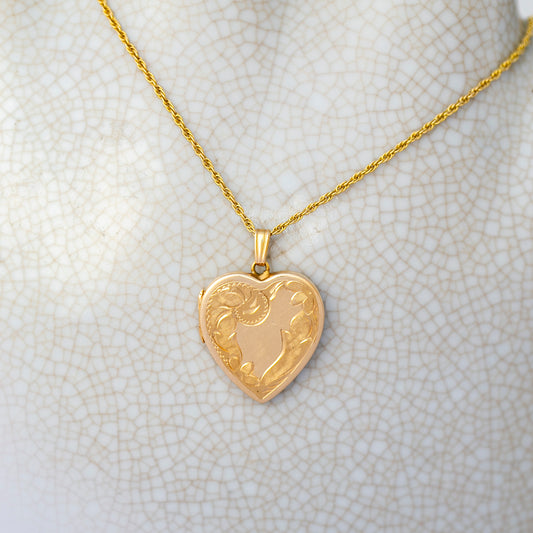 Classic Mid-Century Heart Locket