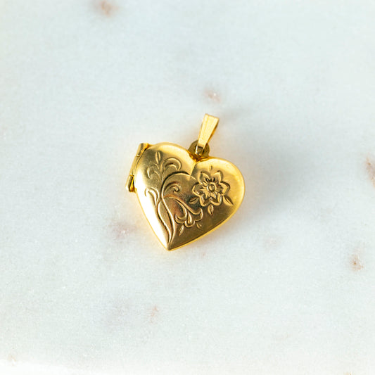 Forget-Me-Not Heart Locket