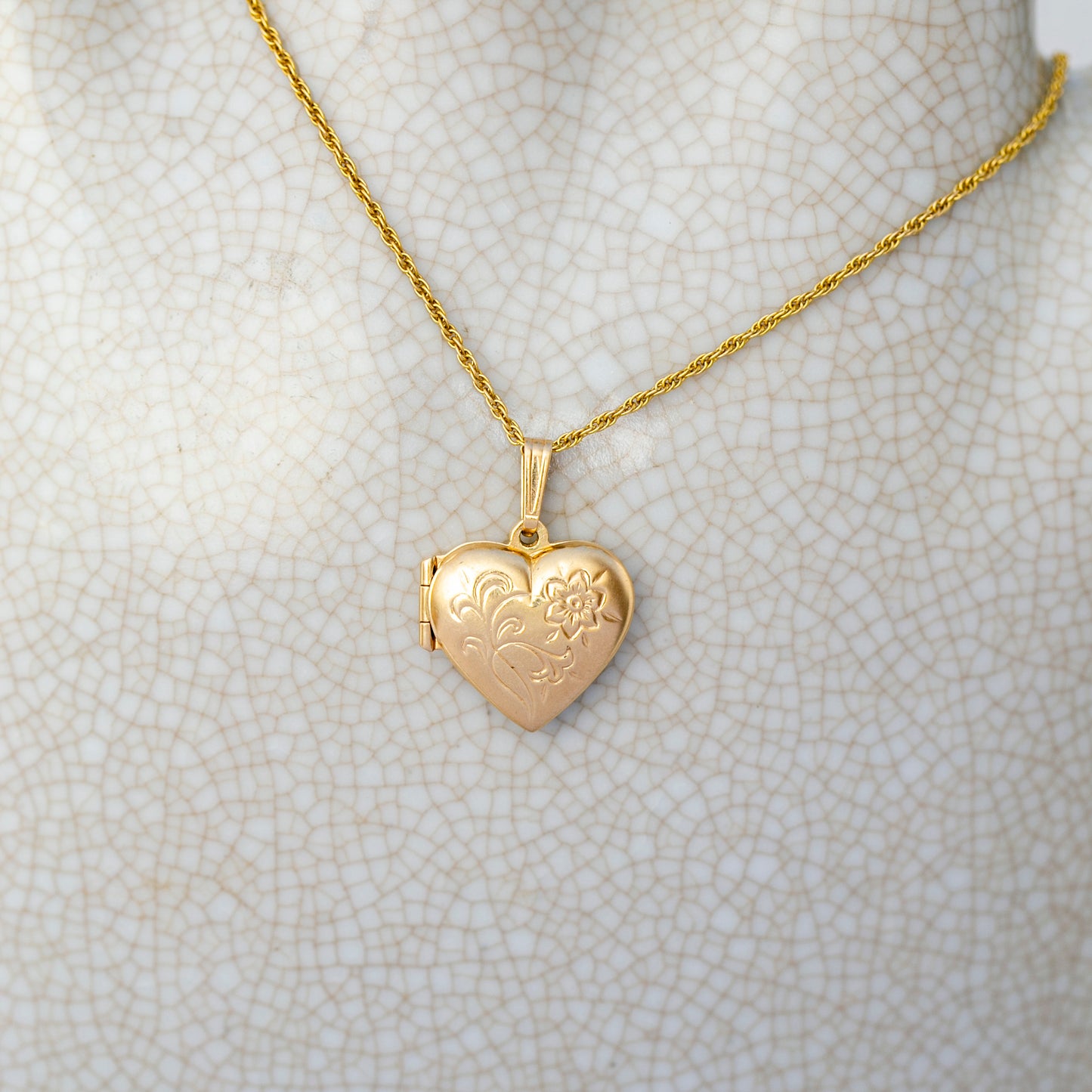 Forget-Me-Not Heart Locket