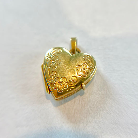 Flower Trio Heart Locket