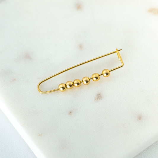 Vintage Safety Pin Charm Holder