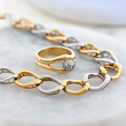 Vintage Tiffany Diamond Ball Ring